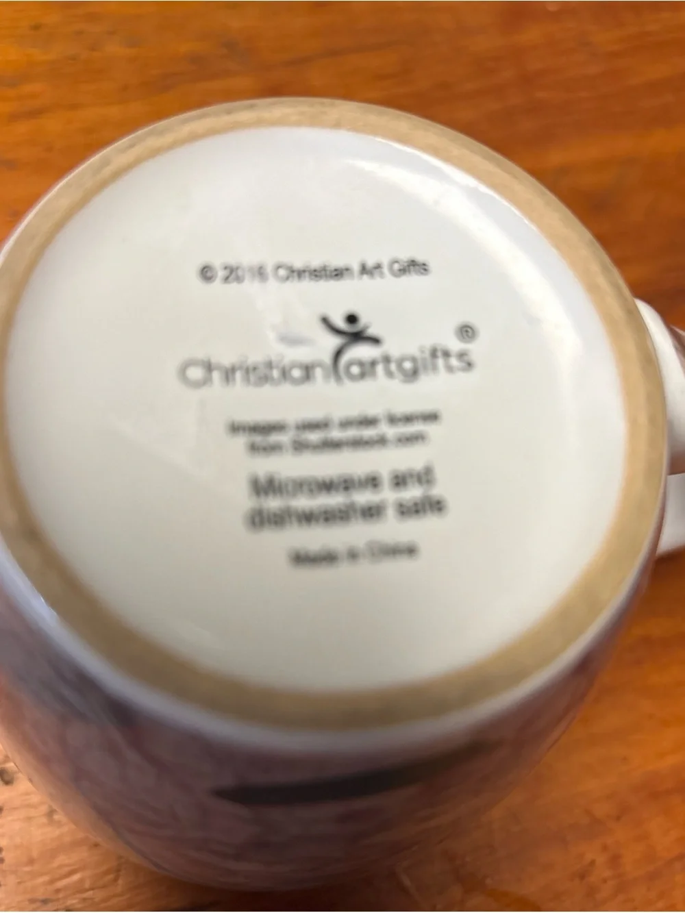 Inspirational Scripture Coffee Mug with Light Blue Interior